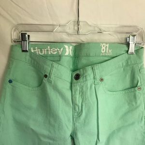 Teal Hurley Brand Skinny Jeans